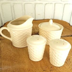 Nautica Bermuda Sugar Creamer and Salt and Pepper shakers